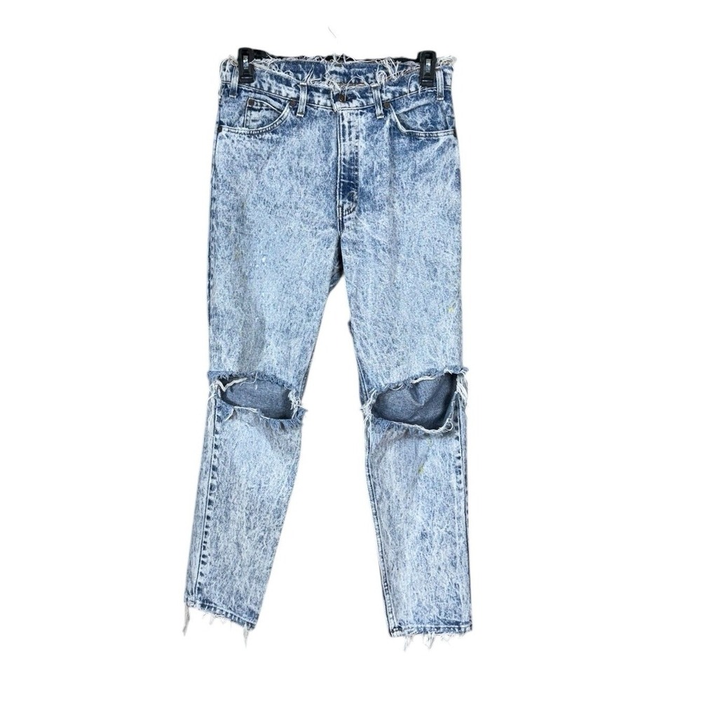 Vintage Levi Orange‎ Tab Jeans Size 34 90s Y2K Destroyed Distressed Y2K Festival
